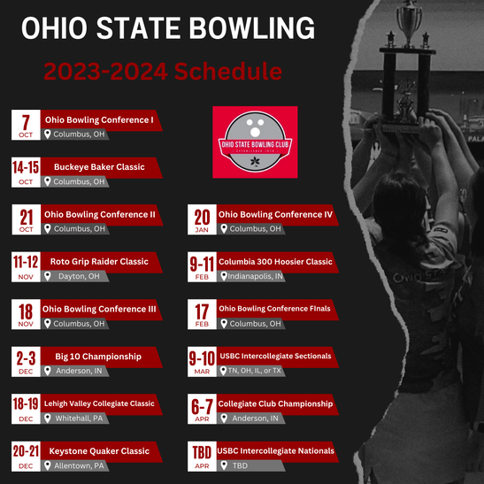 Schedule The Ohio State Bowling Team